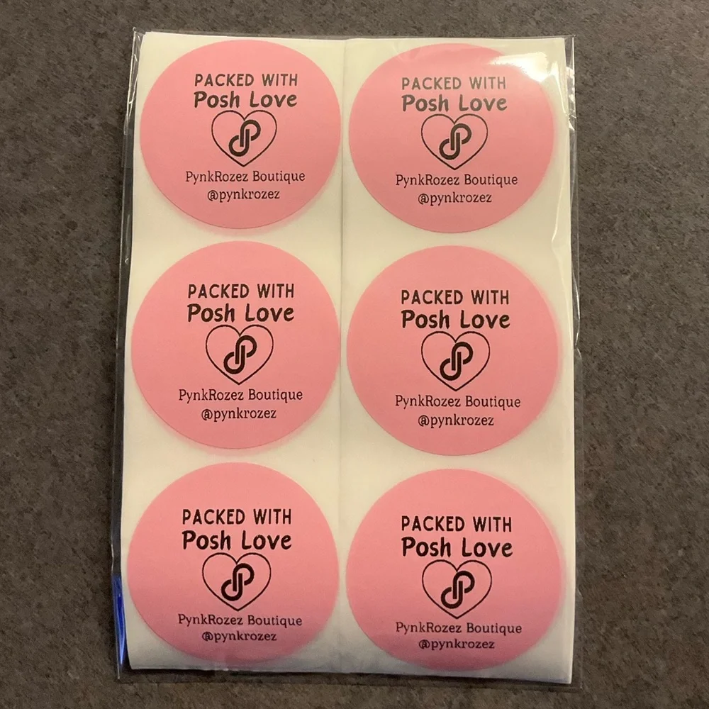 100 Thank You Stickers Packed With Posh Love